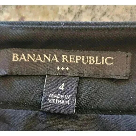 Banana Republic Women's Black Poly/Rayon/Spandex Classic Sloan Pencil Lined Skir - Picture 11 of 11